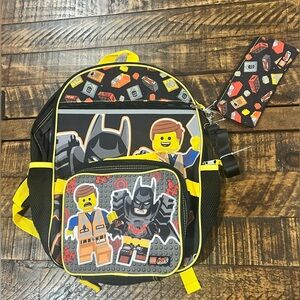 Batman Lego movie backpack lunchbox set
